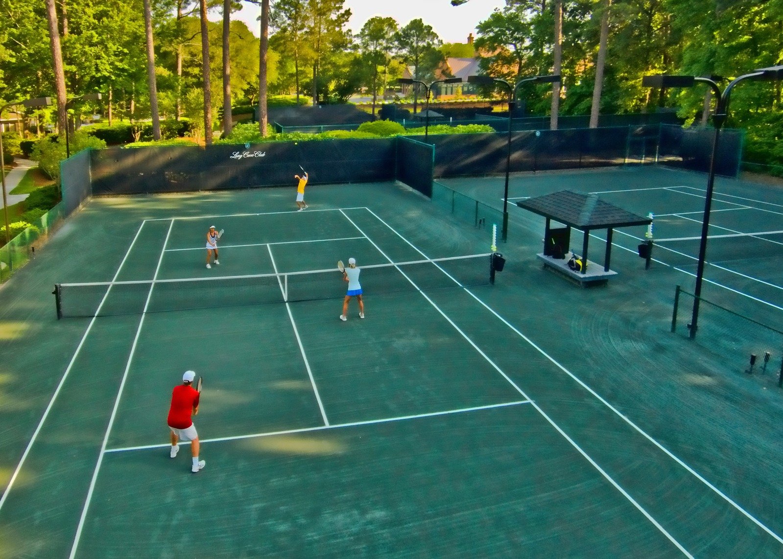 Tennis courts at Long Cove Club