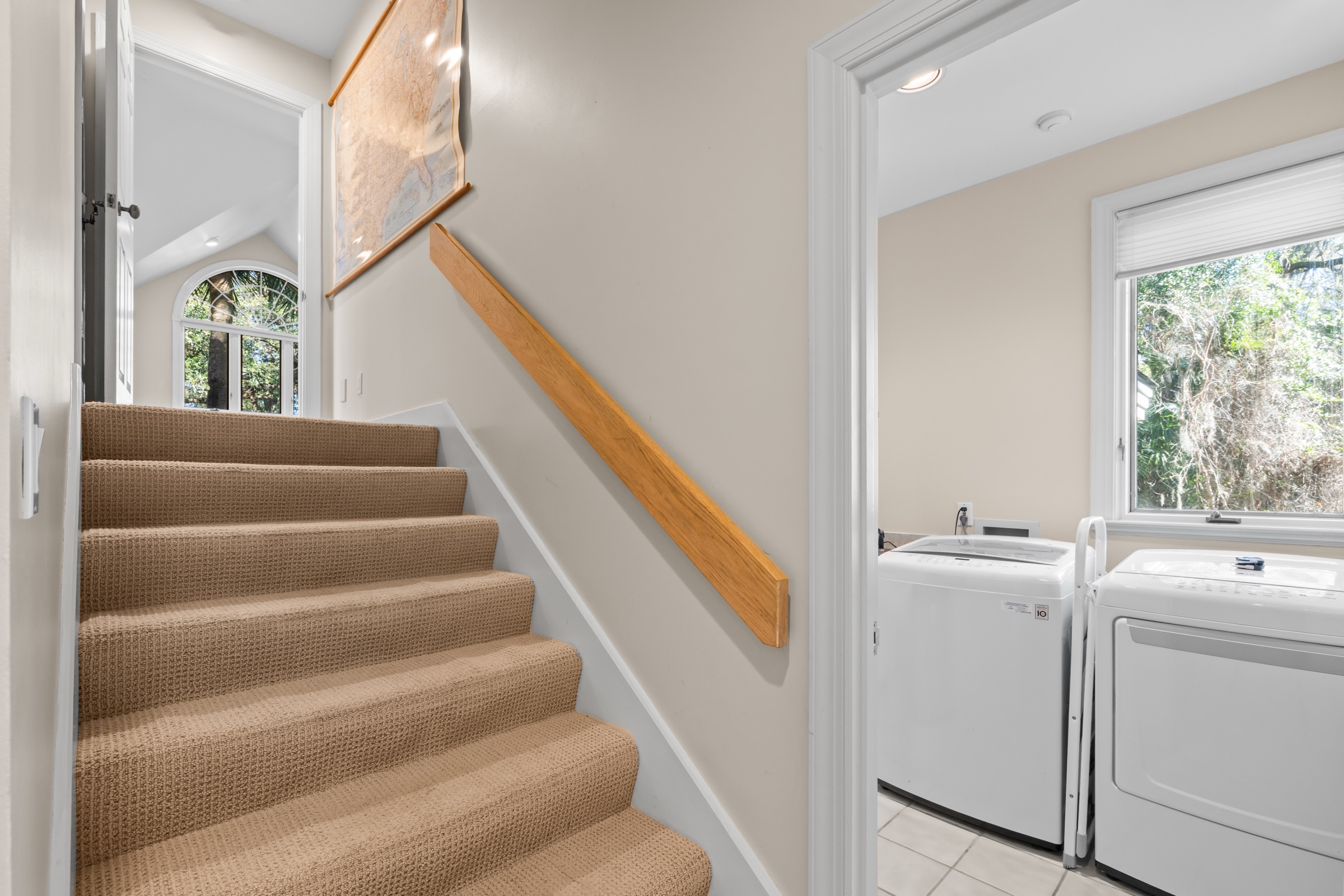 Staircase to upper level